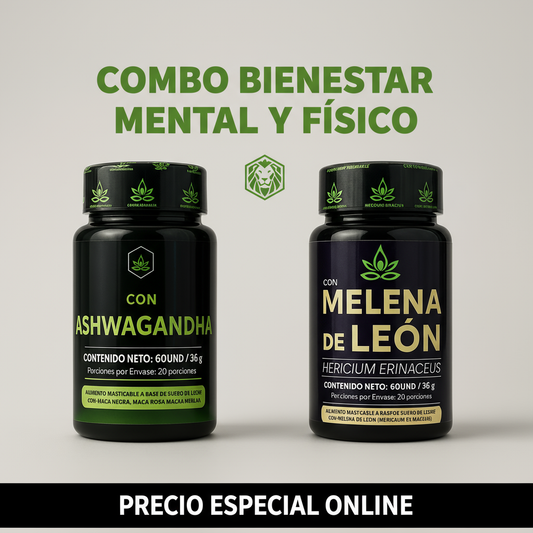 Combo Bienestar Natural: Melena de León + Ashwagandha